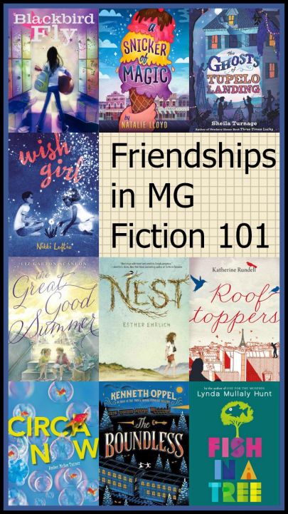Friendships in MG Fiction 101 Top Ten Tuesday: Titles that feature wonderful friendships in MG literature There's a Book for That