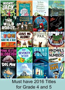 Twenty 2016 titles your Grade 4 and 5 classroom library must have! There's a Book for That